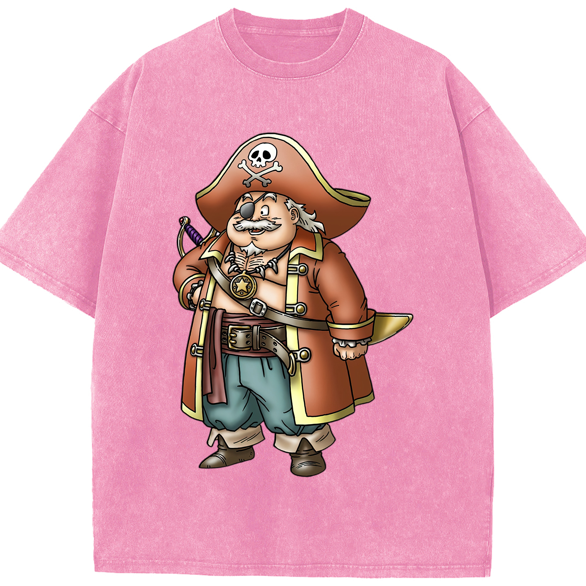 （画像用） ドラゴンクエスト Doragon Kuesuto Dragon Quest 綿100% ヴィンテージ風 半袖Tシャツ（フロントプリント）